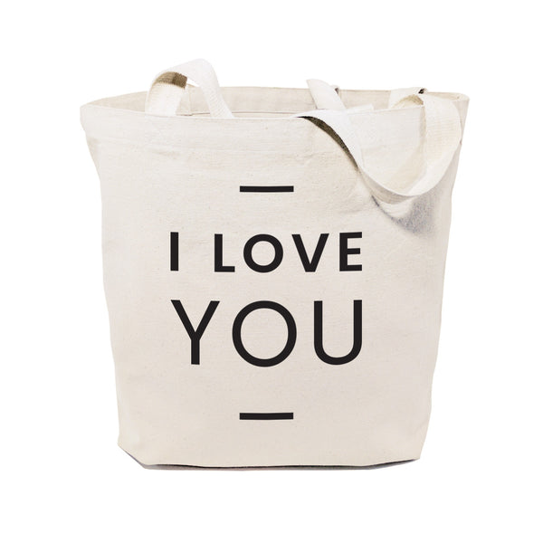 The Cotton and Canvas Co. I Love You Cotton Canvas Tote Bag