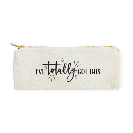I've Totally Got This Cotton Canvas Pencil Case and Travel Pouch - The Cotton and Canvas Co.