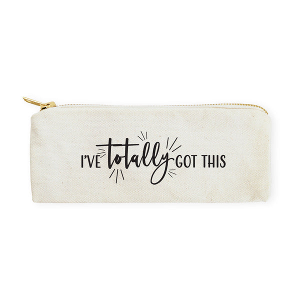 The Cotton and Canvas Co. I've Totally Got This Cotton Canvas Pencil Case and Travel Pouch