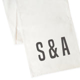 Personalized Couple Monogram Canvas Table Runner - The Cotton and Canvas Co.