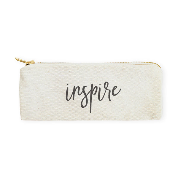 The Cotton and Canvas Co. Inspire Cotton Canvas Pencil Case and Travel Pouch