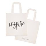 Inspire Gym Cotton Canvas Tote Bag - The Cotton and Canvas Co.