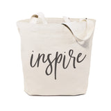 Inspire Gym Cotton Canvas Tote Bag - The Cotton and Canvas Co.