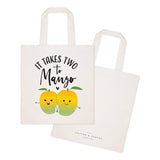 It Takes Two to Mango Cotton Canvas Tote Bag - The Cotton and Canvas Co.