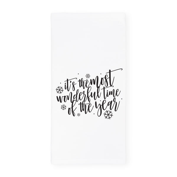 The Cotton and Canvas Co. The Most Wonderful Time of the Year Christmas Kitchen Tea Towel
