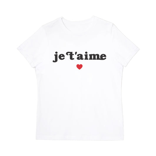 Je T'aime Women's Graphic Tee - The Cotton and Canvas Co.
