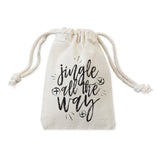 Jingle All the Way Christmas Holiday Favor Bags, 6-Pack - The Cotton and Canvas Co.