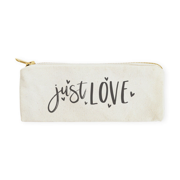 The Cotton and Canvas Co. Just Love Cotton Canvas Pencil Case and Travel Pouch