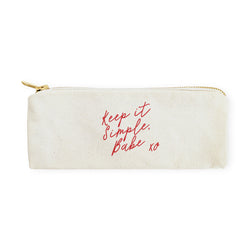 Keep it Simple Babe Canvas Pencil Case and Travel Pouch - The Cotton and Canvas Co.