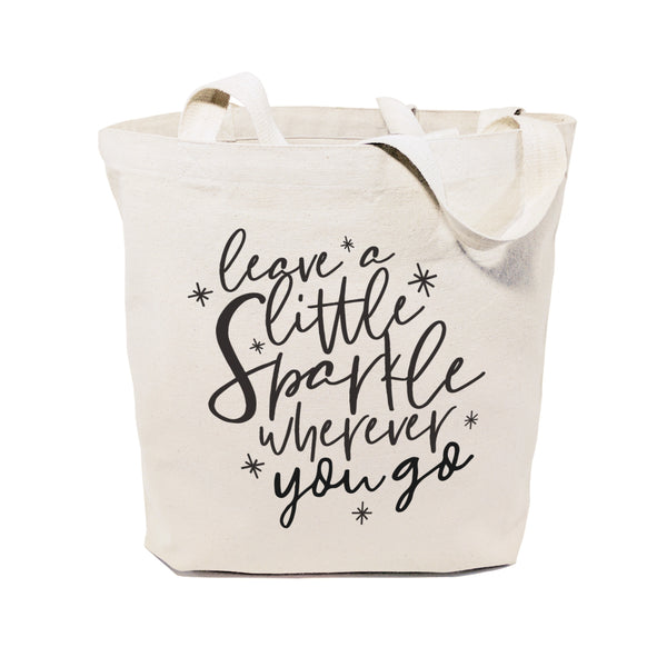 The Cotton and Canvas Co. Leave a Little Sparkle Wherever You Go Cotton Canvas Tote Bag