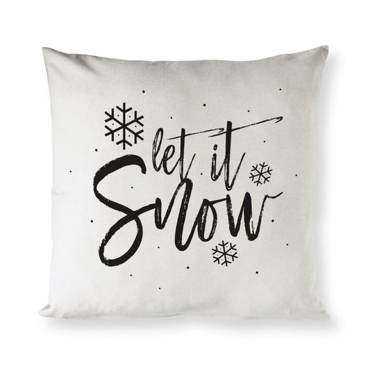 Let It Snow Christmas Holiday Pillow Cover - The Cotton and Canvas Co.