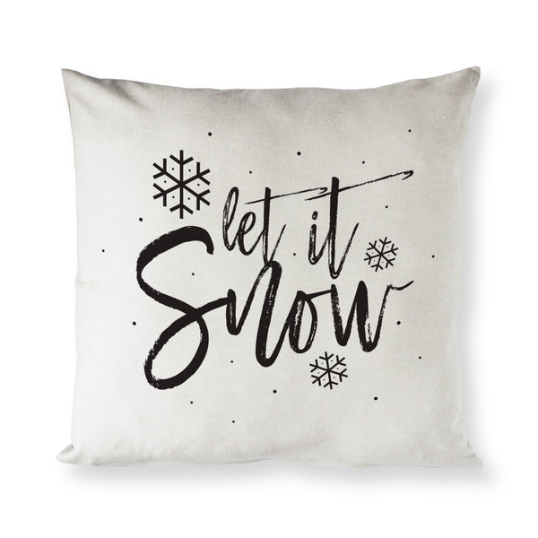 The Cotton and Canvas Co. Let It Snow Christmas Holiday Pillow Cover