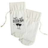 Let's Get Elfed Up! Christmas Canvas Wine Bag - The Cotton and Canvas Co.