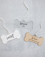 Personalized Name With Year Acrylic Dog Bone Christmas Ornament