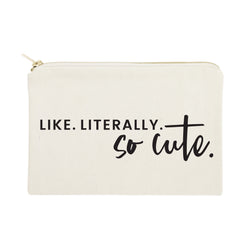 Like. Literally. So Cute. Cotton Canvas Cosmetic Bag - The Cotton and Canvas Co.
