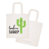 Lookin' Sharp! Cotton Canvas Tote Bag - The Cotton and Canvas Co.