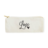 Love Cotton Canvas Pencil Case and Travel Pouch - The Cotton and Canvas Co.