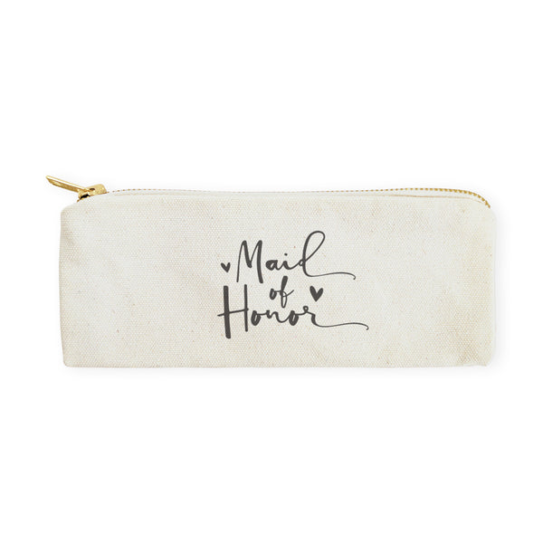 The Cotton and Canvas Co. Maid of Honor Cotton Canvas Pencil Case and Travel Pouch