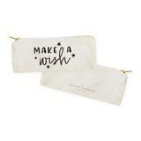 Make a Wish Cotton Canvas Pencil Case and Travel Pouch - The Cotton and Canvas Co.