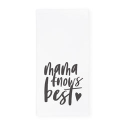 Mama Knows Best Kitchen Tea Towel - The Cotton and Canvas Co.