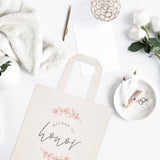 Floral Matron of Honor Wedding Cotton Canvas Tote Bag - The Cotton and Canvas Co.