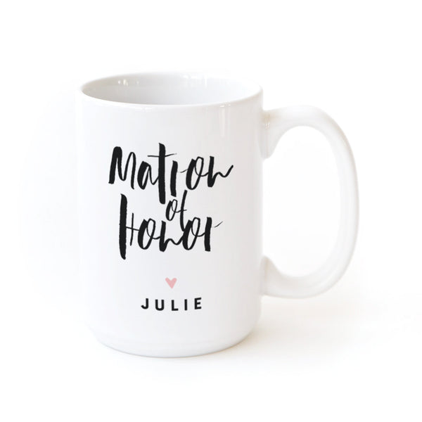 The Cotton and Canvas Co. Matron of Honor Personalized Coffee Mug
