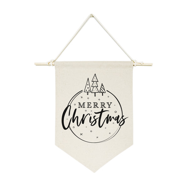 The Cotton and Canvas Co. Merry Christmas Hanging Wall Banner