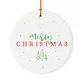 Classic Merry Christmas Ornament - The Cotton and Canvas Co.