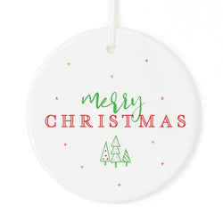 Classic Merry Christmas Ornament - The Cotton and Canvas Co.