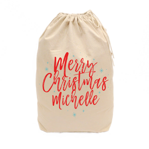 The Cotton and Canvas Co. Personalized Merry Christmas Santa Sack