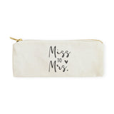 Miss to Mrs. Cotton Canvas Pencil Case and Travel Pouch - The Cotton and Canvas Co.
