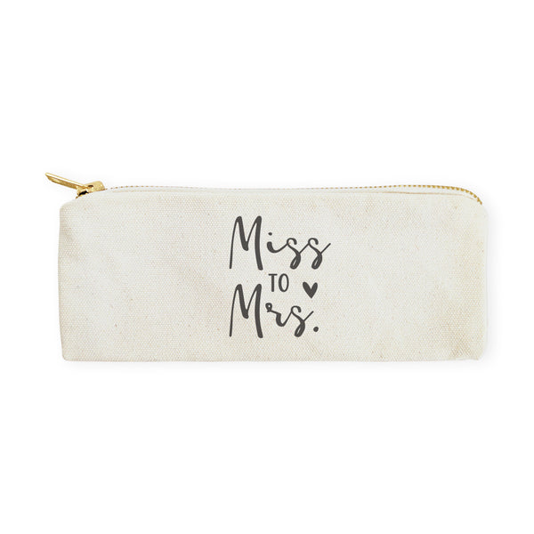 The Cotton and Canvas Co. Miss to Mrs. Cotton Canvas Pencil Case and Travel Pouch