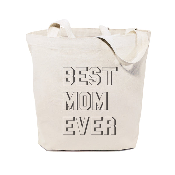 The Cotton and Canvas Co. Modern Best Mom Ever Cotton Canvas Tote Bag
