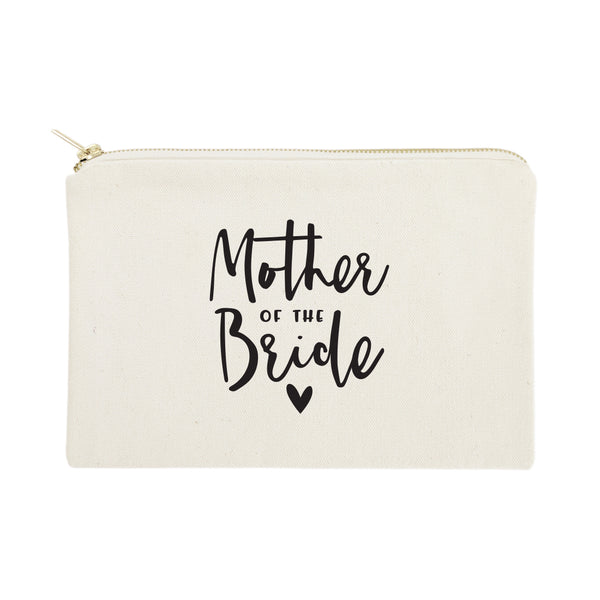 The Cotton and Canvas Co. Mother of the Bride Cotton Canvas Cosmetic Bag