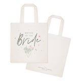 Floral Mother of the Bride Wedding Cotton Canvas Tote Bag - The Cotton and Canvas Co.