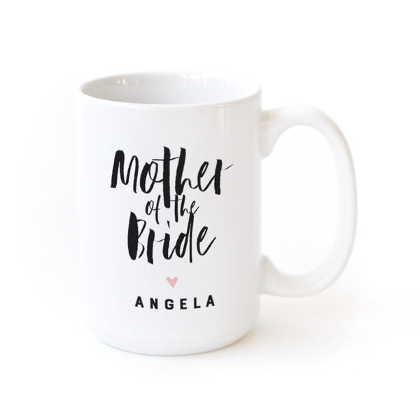 The Cotton and Canvas Co. Mother of the Bride Personalized Coffee Mug