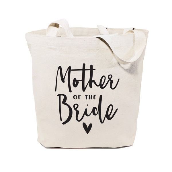 The Cotton and Canvas Co. Mother of the Bride Wedding Cotton Canvas Tote Bag
