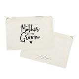 Mother of the Groom Cotton Canvas Cosmetic Bag - The Cotton and Canvas Co.