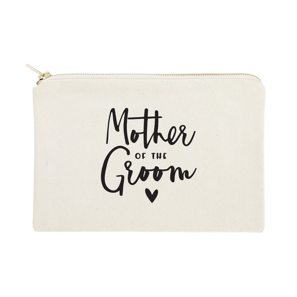 The Cotton and Canvas Co. Mother of the Groom Cotton Canvas Cosmetic Bag