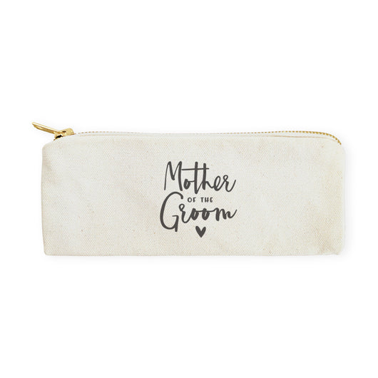 Mother of the Groom Cotton Canvas Pencil Case and Travel Pouch - The Cotton and Canvas Co.
