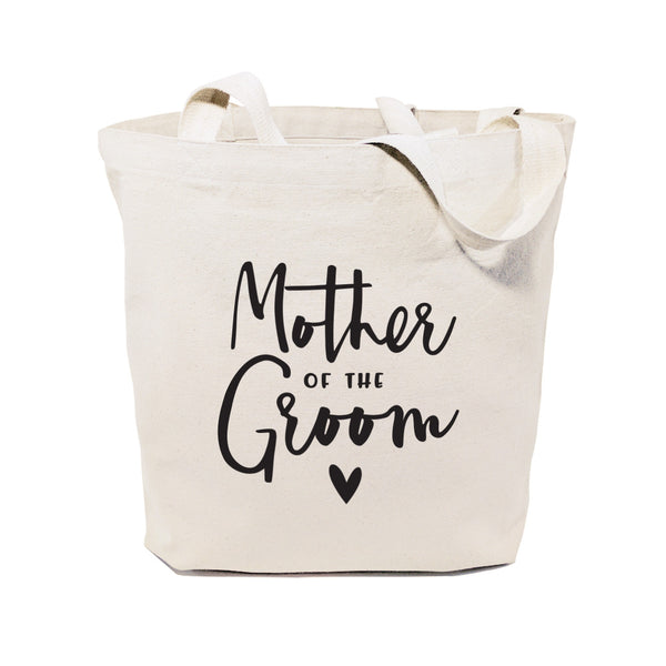 The Cotton and Canvas Co. Mother of the Groom Wedding Cotton Canvas Tote Bag