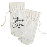 Mother of the Groom Canvas Wine Bag - The Cotton and Canvas Co.