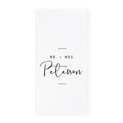Personalized Mr. & Mrs. Tea Towel - The Cotton and Canvas Co.