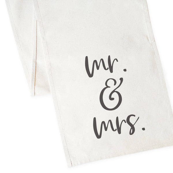 The Cotton and Canvas Co. Mr. & Mrs. Cotton Canvas Table Runner