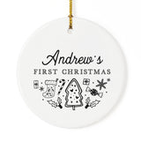Personalized Name First Christmas Ornament - The Cotton and Canvas Co.