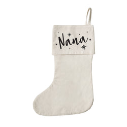 Nana Christmas Stocking - The Cotton and Canvas Co.