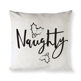 Naughty Christmas Holiday Pillow Cover - The Cotton and Canvas Co.