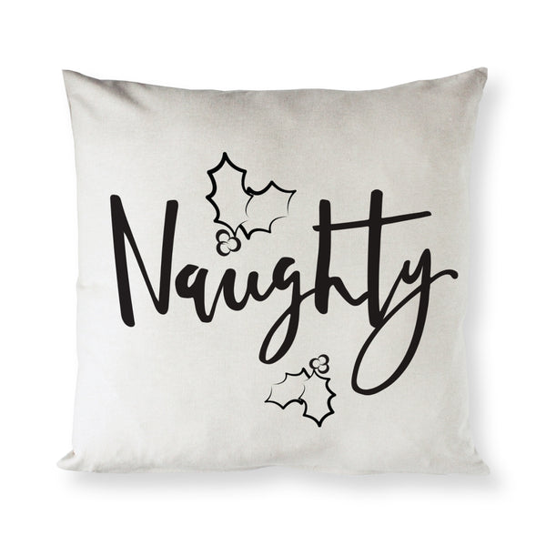 The Cotton and Canvas Co. Naughty Christmas Holiday Pillow Cover