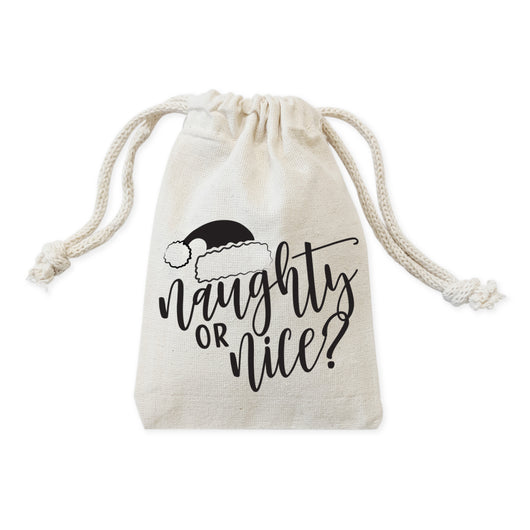 Naughty or Nice Christmas Holiday Favor Bags, 6-Pack - The Cotton and Canvas Co.