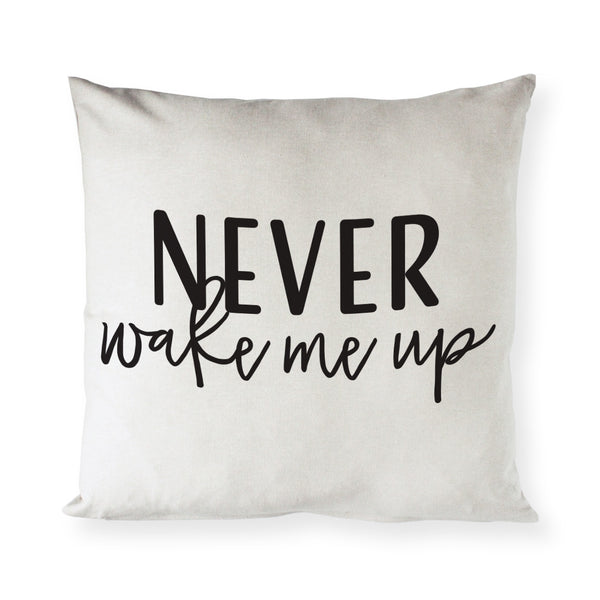 The Cotton and Canvas Co. Never Wake Me Up Pillow Cover